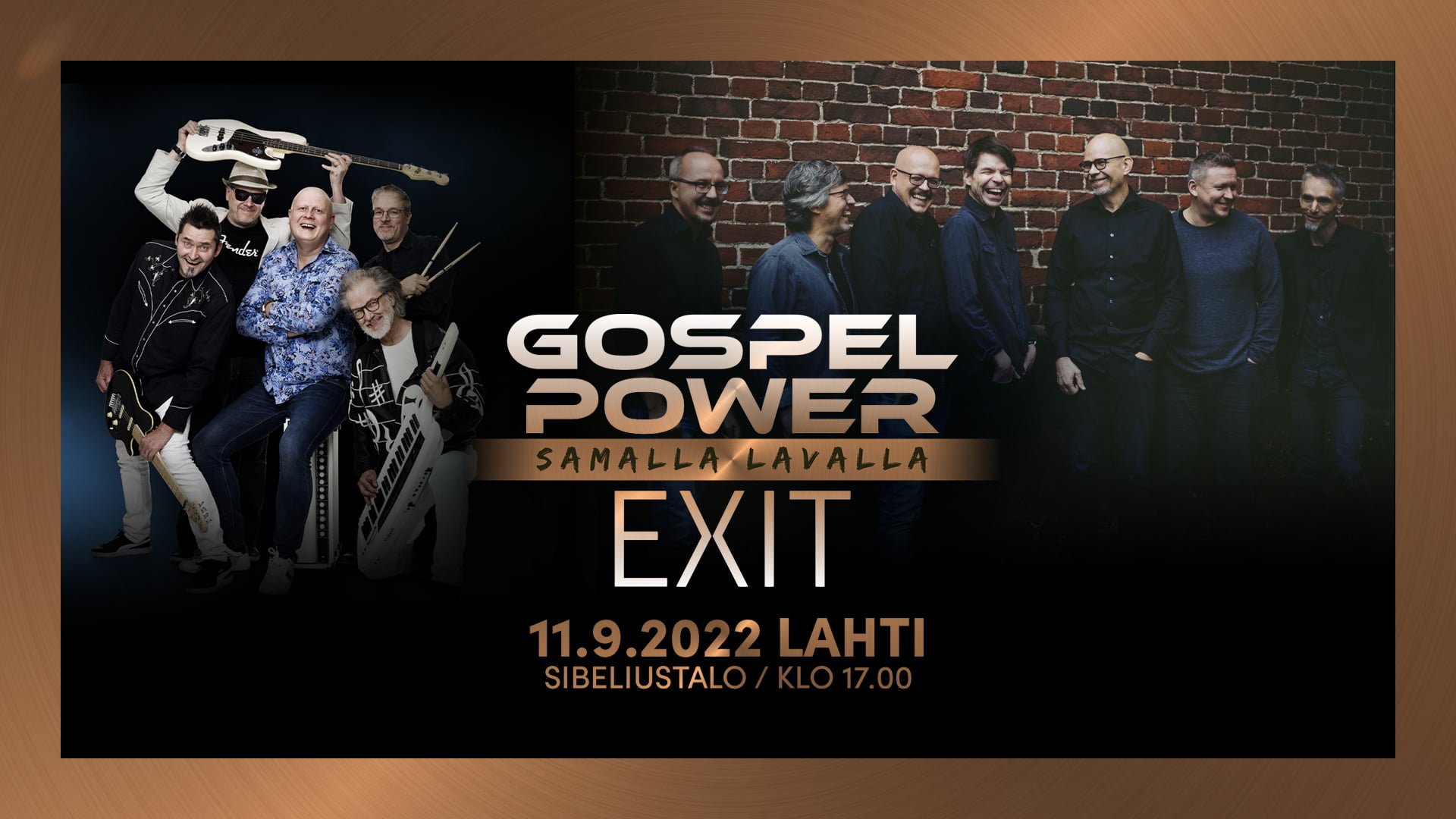 Gospel Power ja Exit – Samalla lavalla 11.9.2022
